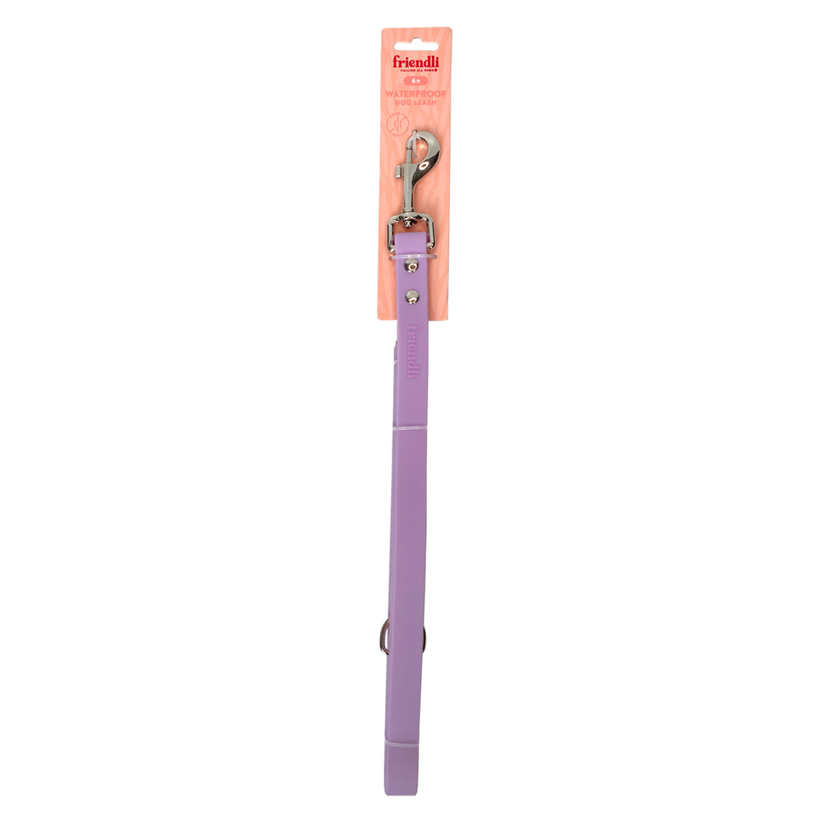 Lilac Waterproof Dog Leash, 6ft