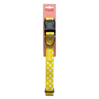 Yellow Neoprene Dog Collar, L/XL