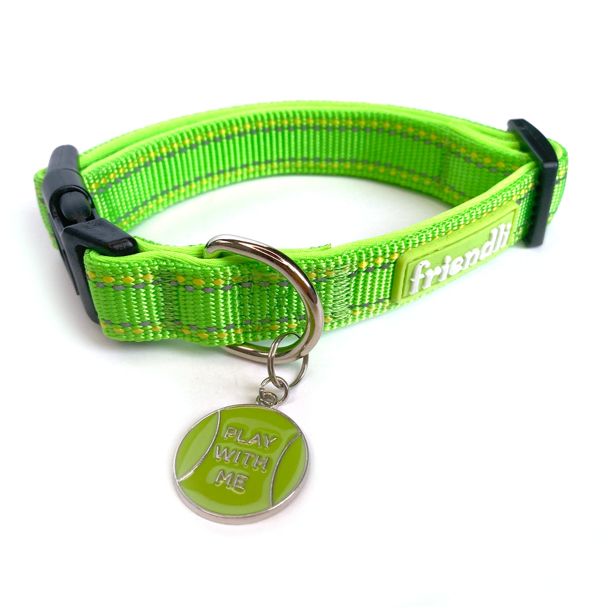 Lime Green Nylon Dog Collar