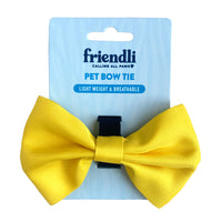 Sunshine Yellow Dog Bow Tie, 1ct