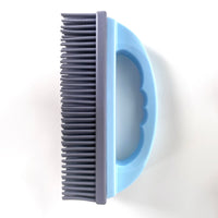 Dog Rubber Hair Removing Brush w/ Handle