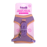 Cat Mesh Comfort Harness w/ Nylon Leash