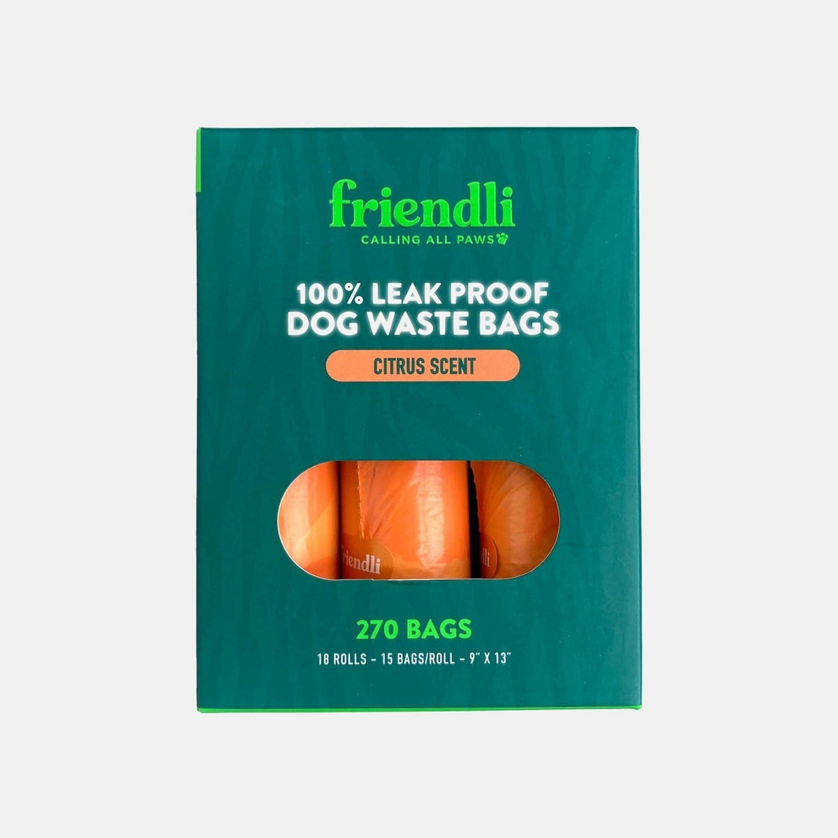 Scented Dog Waste Bags, 18 Rolls