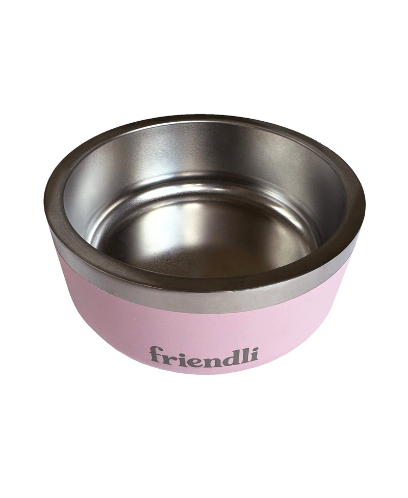 Bubblegum Stainless Steel Double Wall Bowl, 12oz