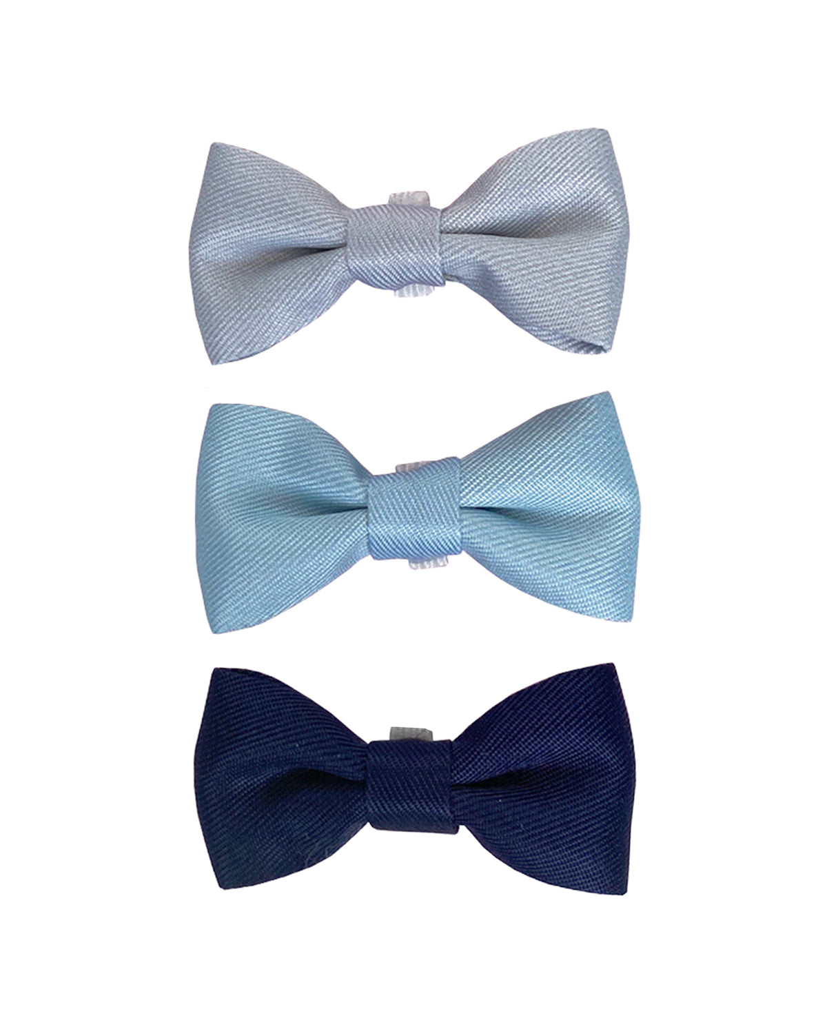 Gray/Blue Nylon Small Pet Bow Ties, 3ct