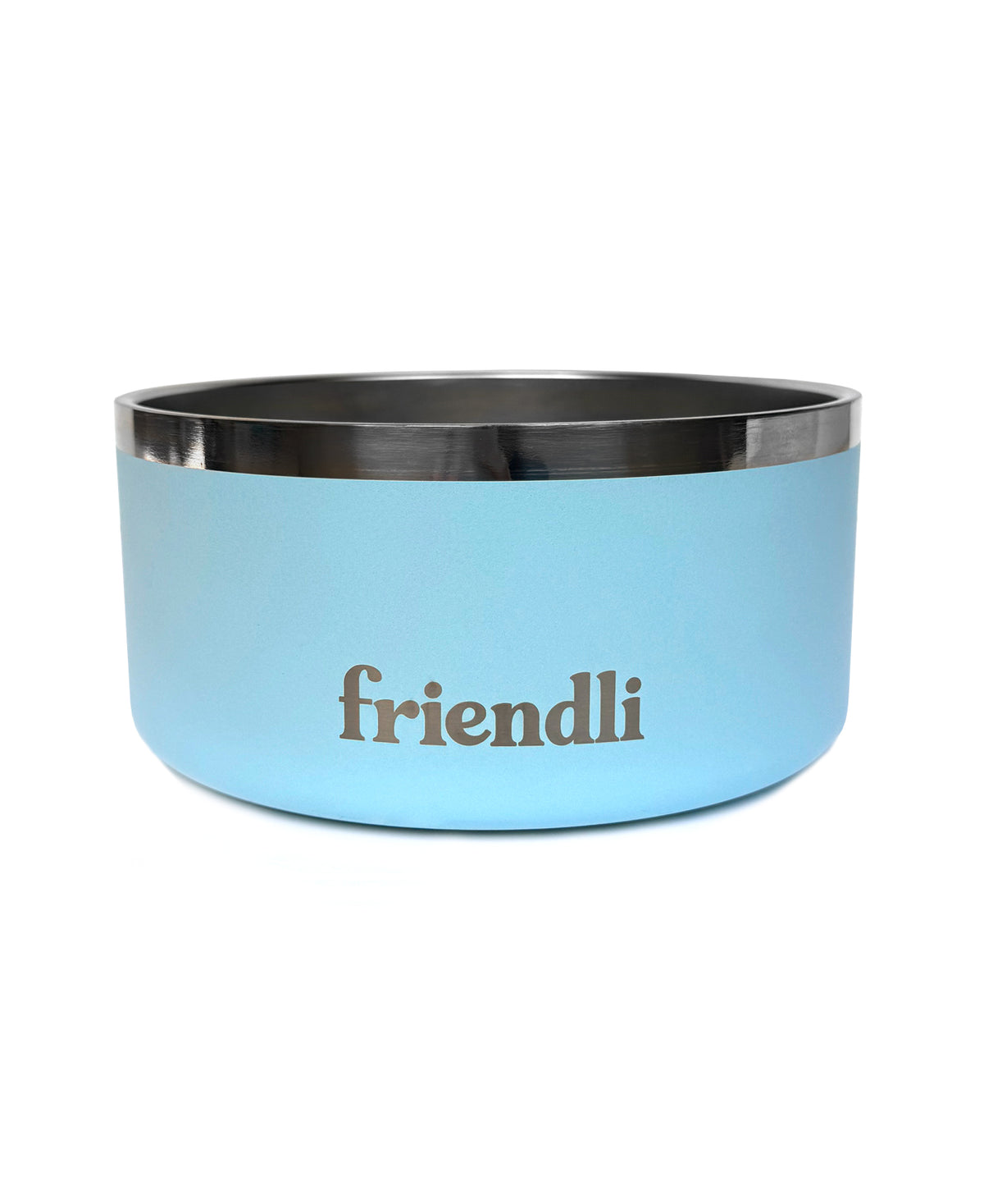 Ocean Blue Stainless Steel Double Wall Dog Bowl, 32oz