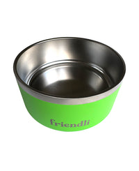 Cosmic Green Stainless Steel Double Wall Dog Bowl, 32oz