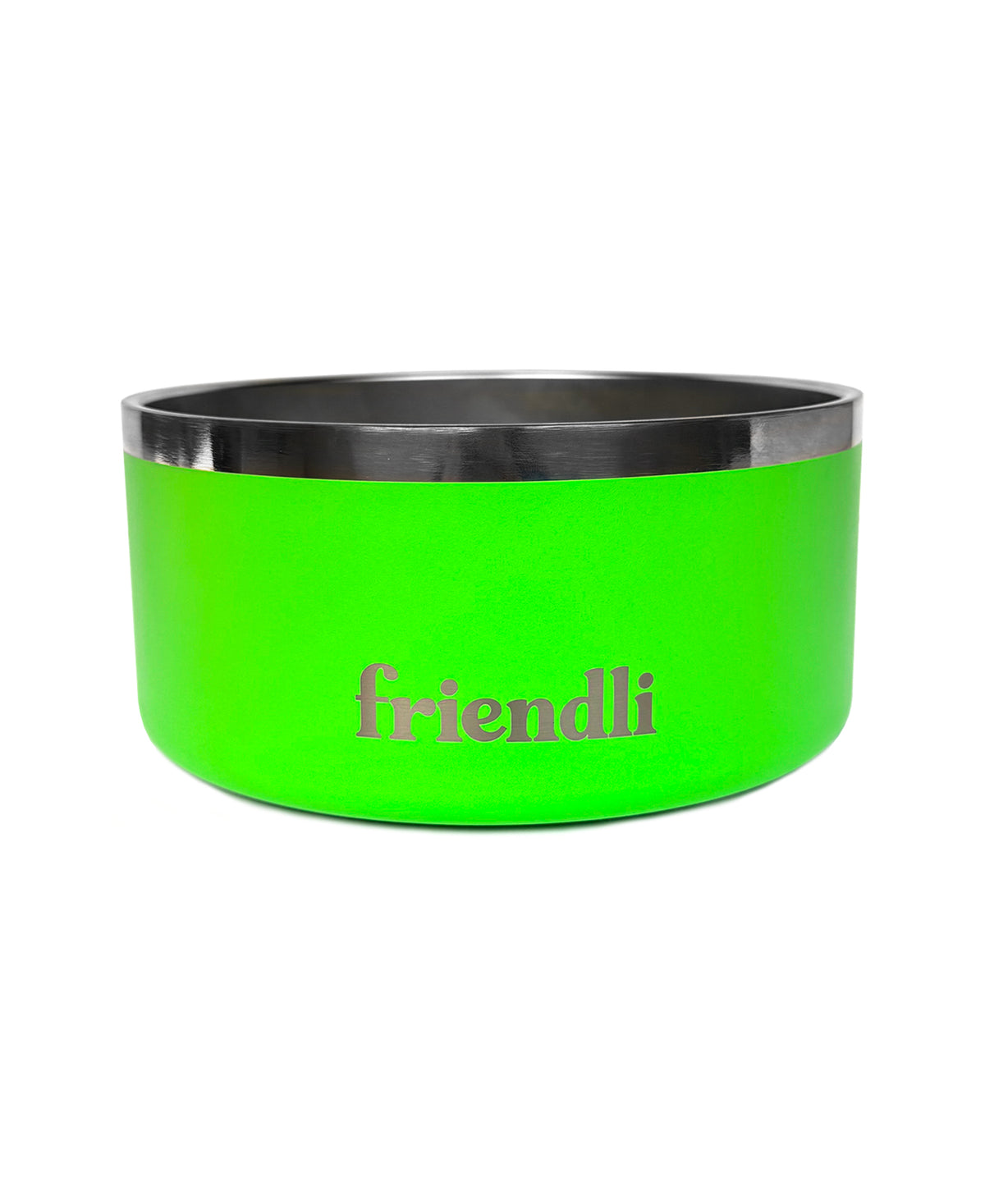 Cosmic Green Stainless Steel Double Wall Dog Bowl, 32oz