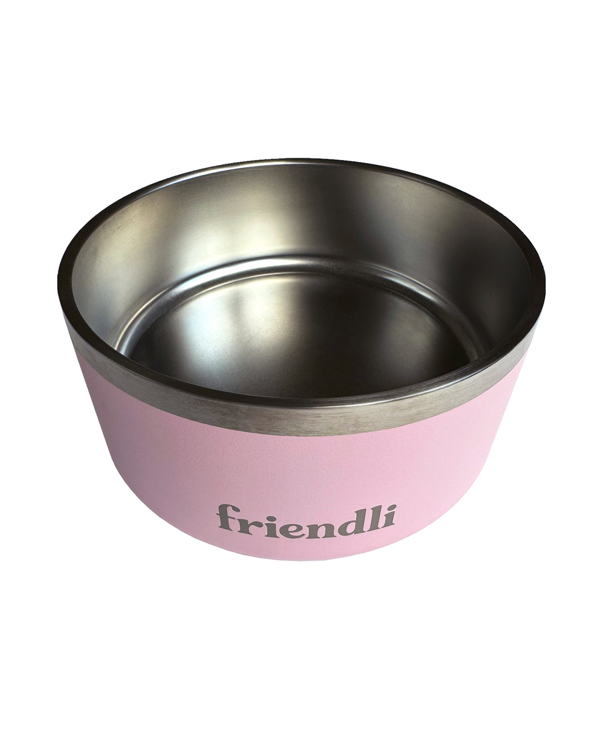 Bubblegum Stainless Steel Double Wall Dog Bowl, 32oz