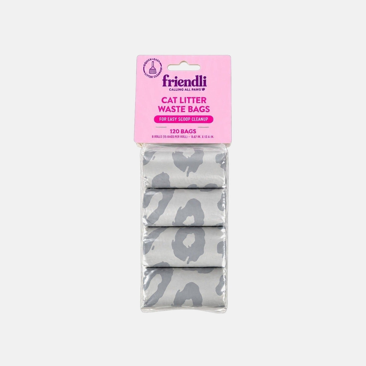Litter Box Waste Bags, 120 Count
