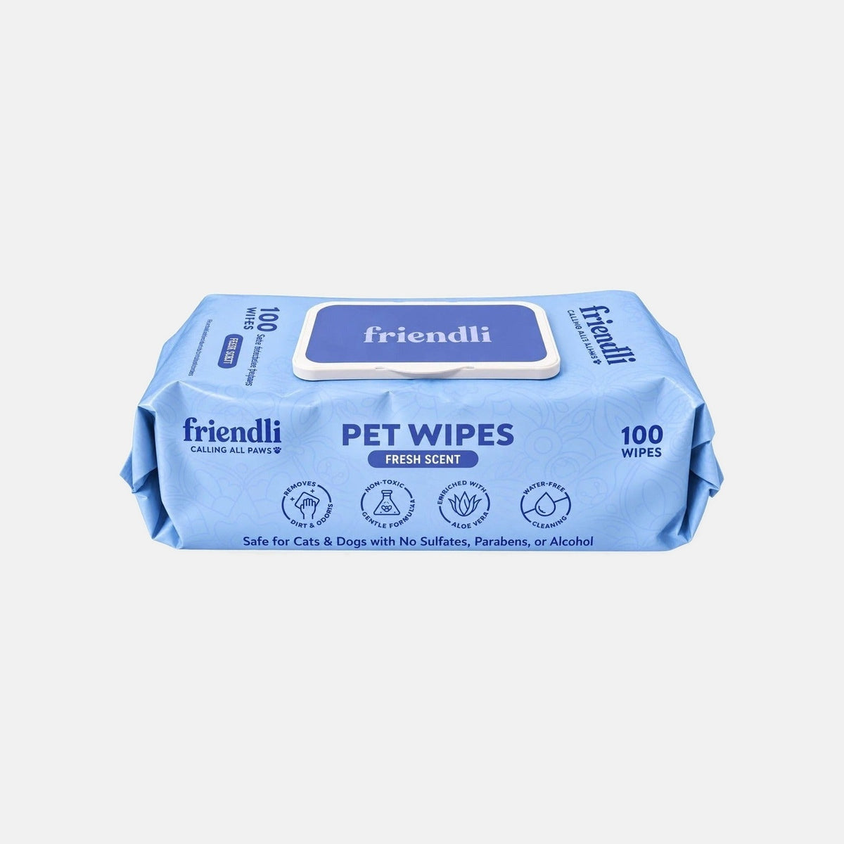 Pet Grooming Wipes, 100 Count