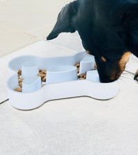 Plastic Bone Slow Feed Bowl