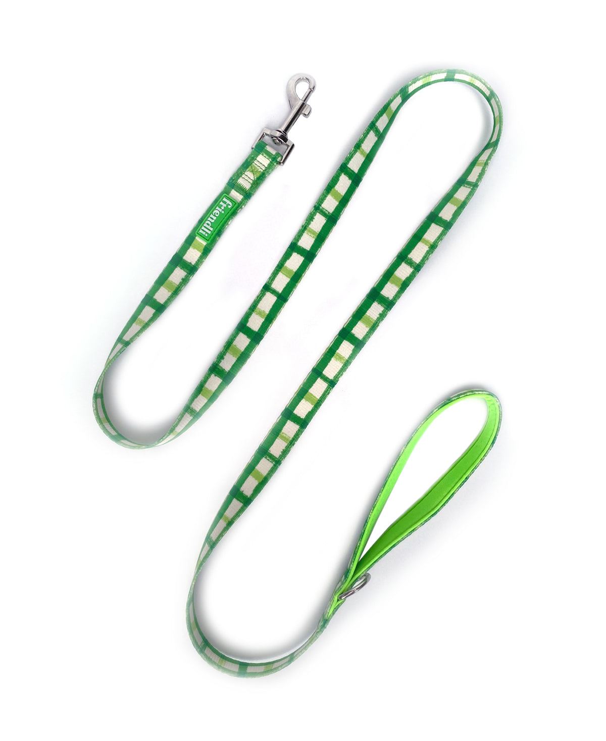 Green Neoprene Dog Leash, 5ft