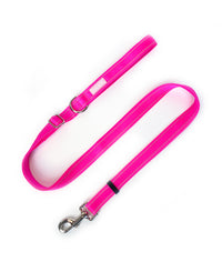 Hot Pink Nylon Dog Leash, 4-6ft