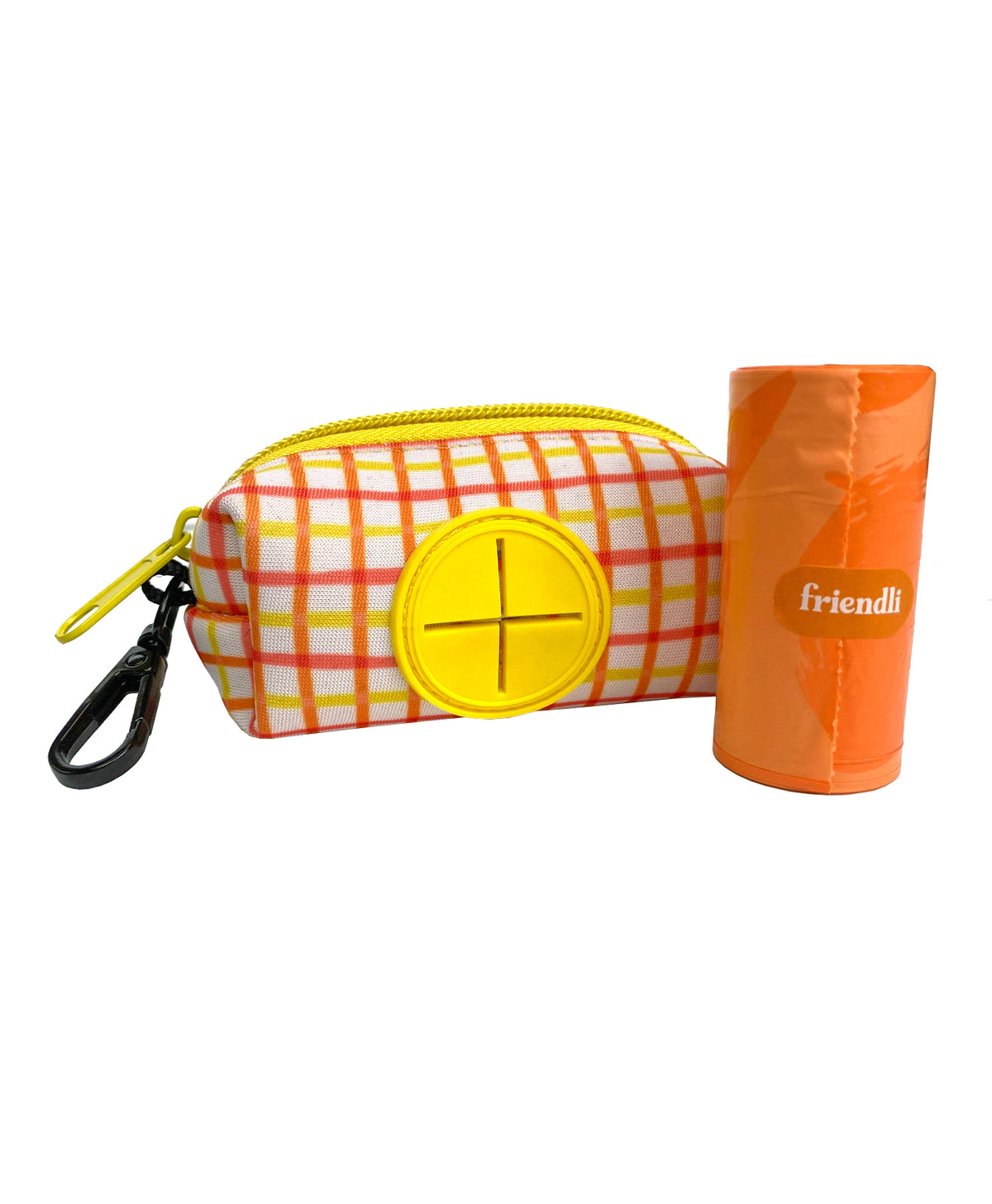 Yellow/Orange Neoprene Dog Waste Bag Holder