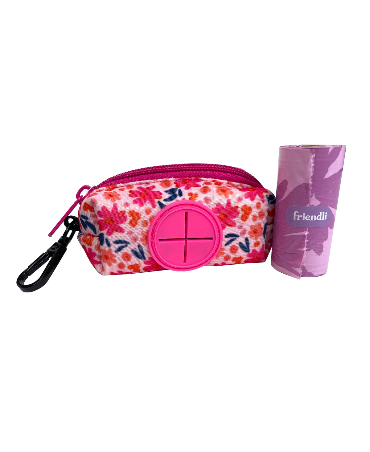 Floral Neoprene Dog Waste Bag Holder