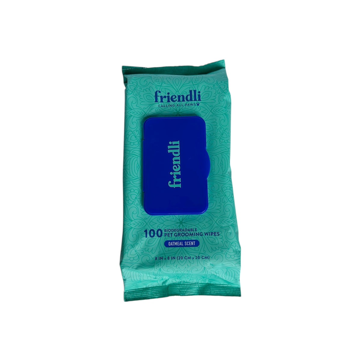 Oatmeal Scented Biodegradable Pet Grooming Wipes, 100ct