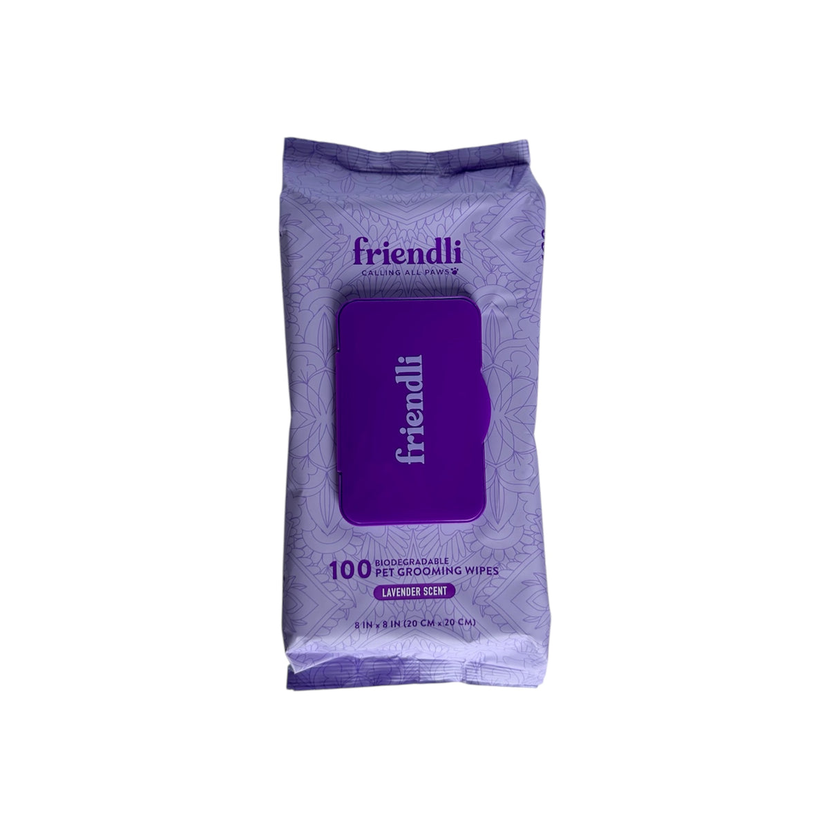 Lavender Scented Biodegradable Pet Grooming Wipes, 100ct